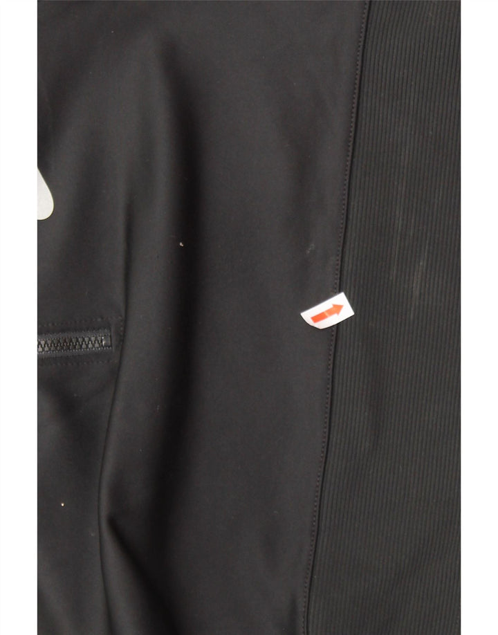 NIKE Ženska majica s kratkim izrezom i kratkim izrezom UK 4 XS crni poliester