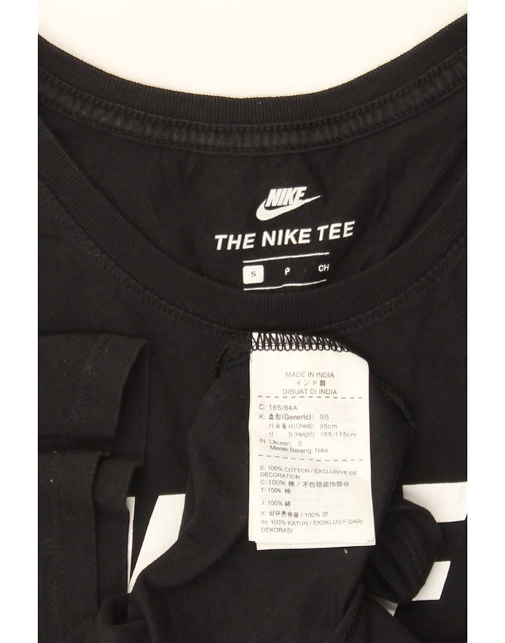 Nike Muška majica kratkih rukava s grafičkim motivima, mala, crna pamučna