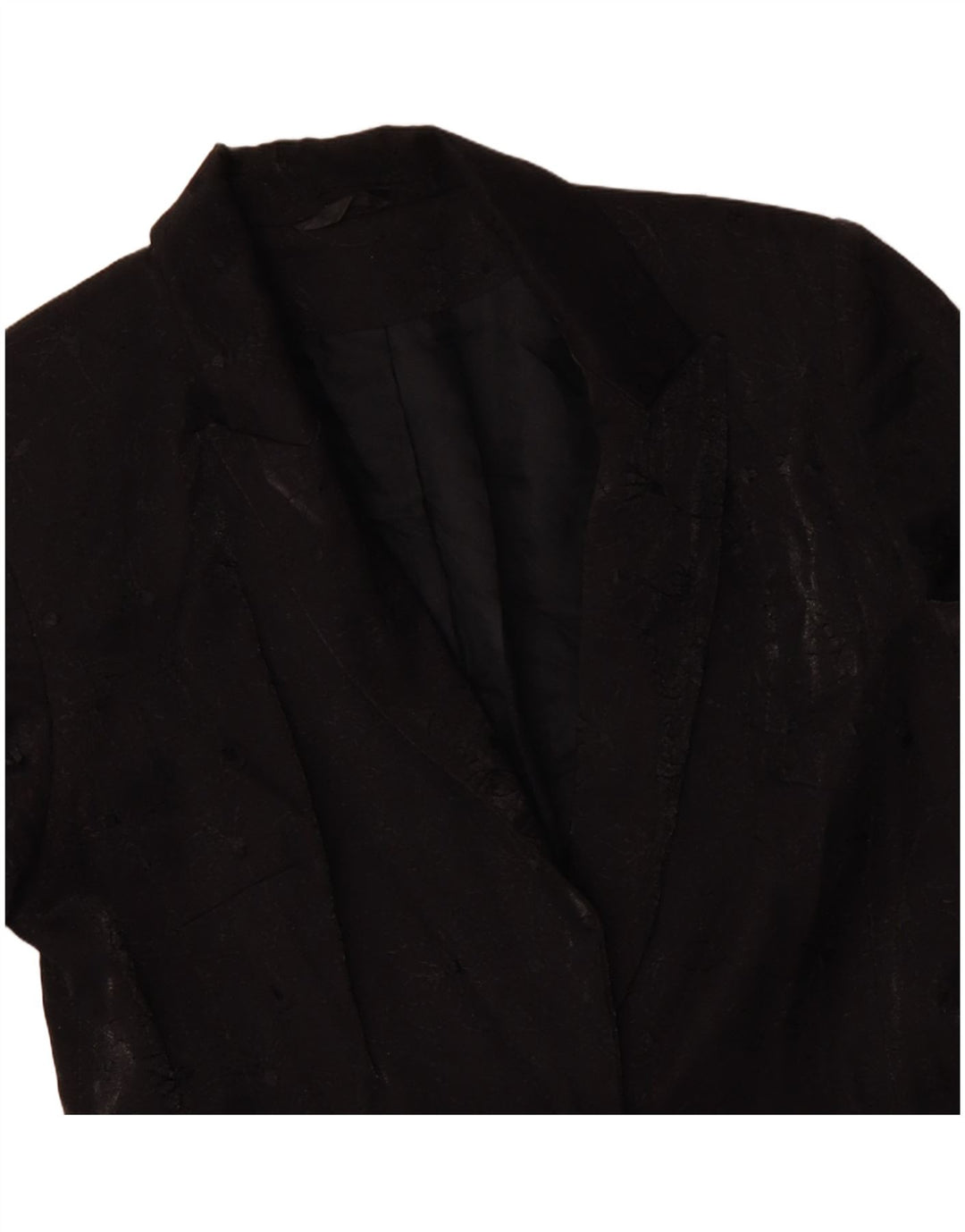 RICHARDS ženski kaput UK 10 Mali crni cvjetni viskozni kaput