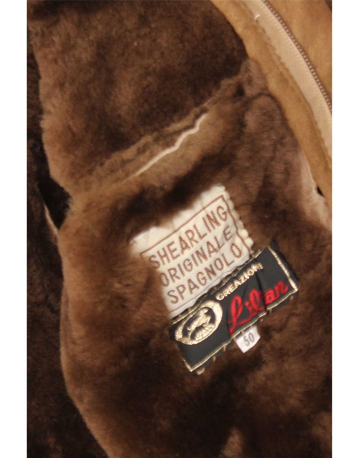 Vintage muška jakna s ovčicama IT 50 Large Brown