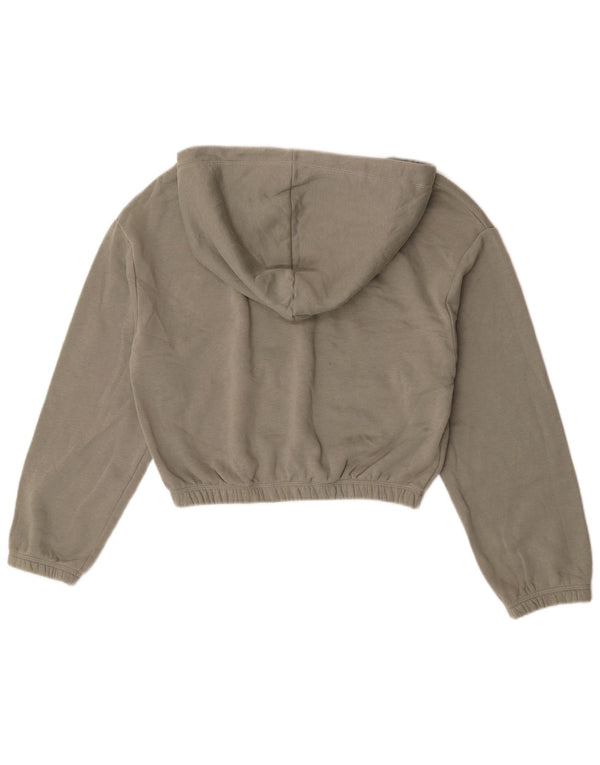 Zara ženska kratko majica s kapuljačom UK 14 Srednje zeleni pamuk