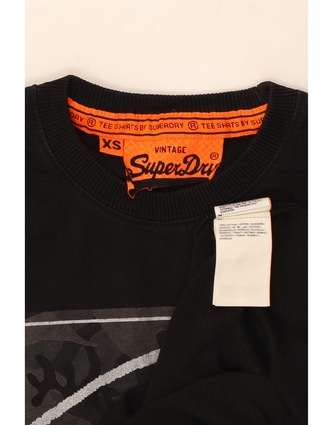 SUPERDRY muška majica s grafičkim motivima XS, crni pamuk