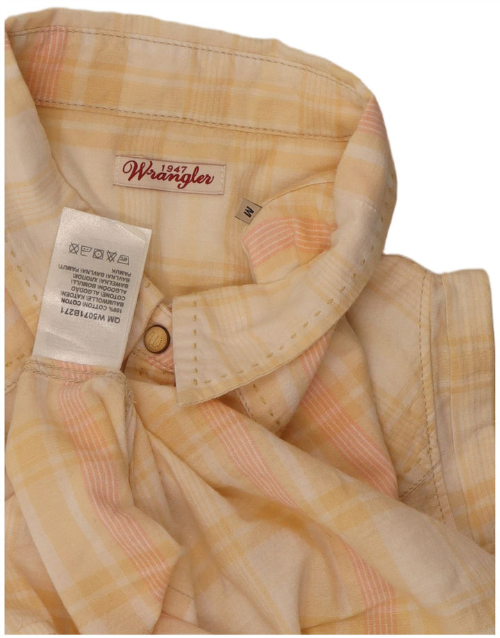 Wrangler ženska košulja bez rukava UK 12 srednje žuta karirana