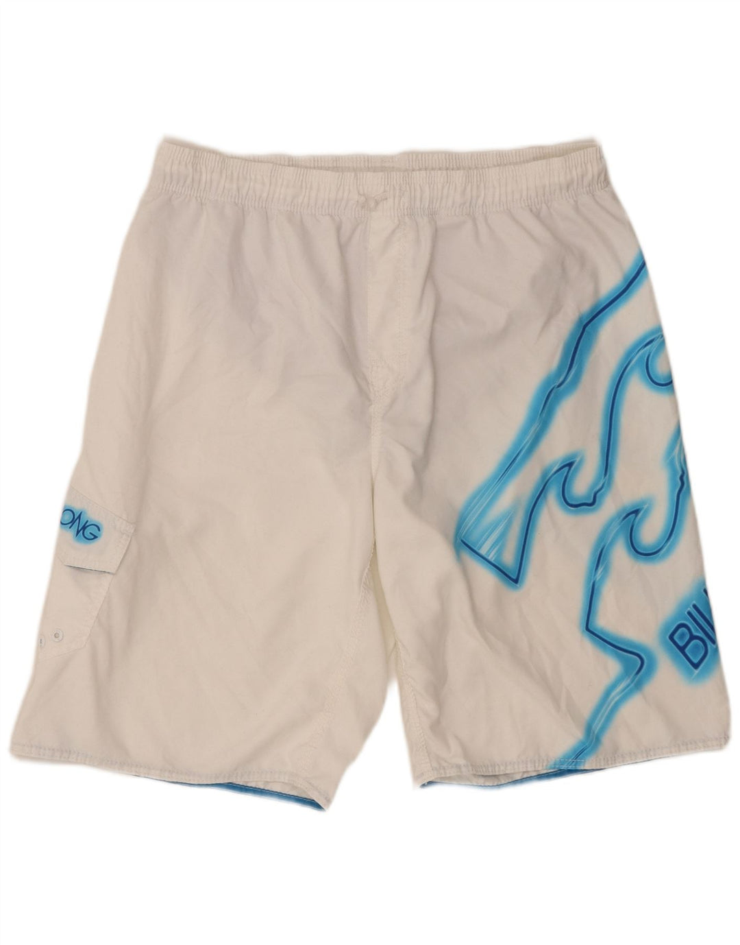 Billabong muške kratke hlače za plivanje s grafičkim motivima 2XL bijeli poliester