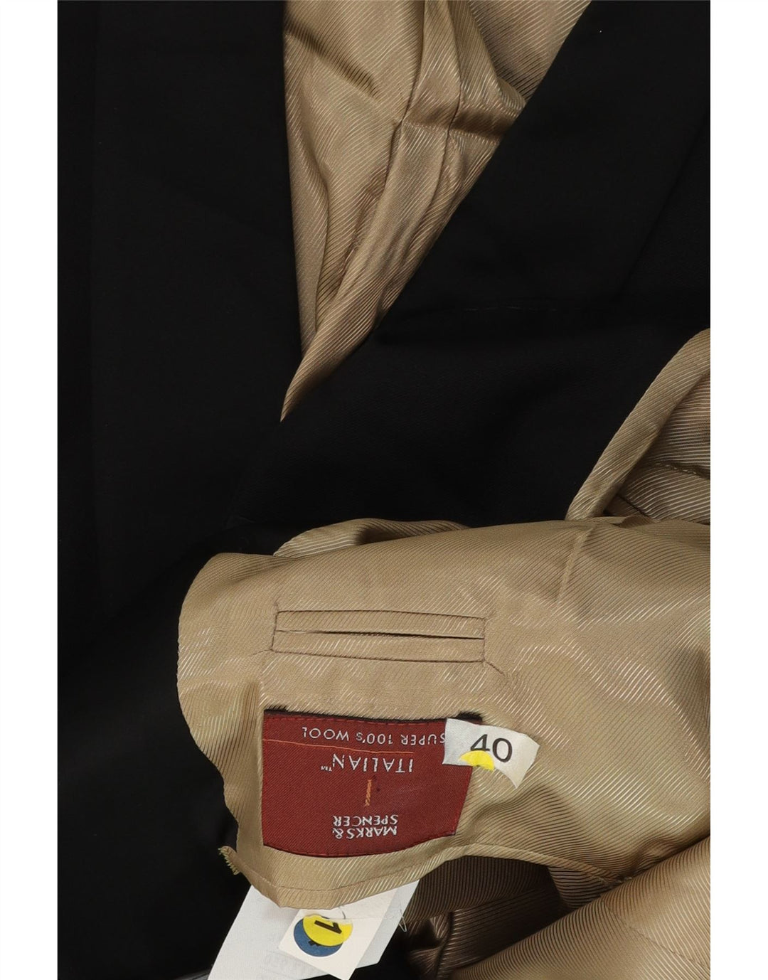 Marks & Spencer muška jakna s jednim gumbom UK 40 srednje crna vuna