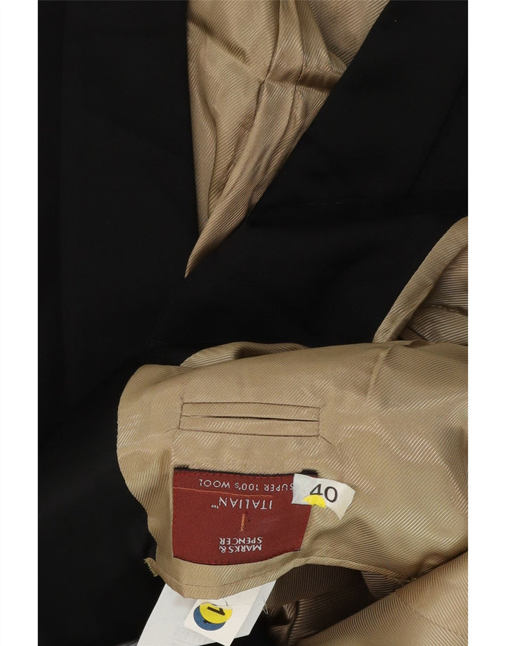 Marks & Spencer muška jakna s jednim gumbom UK 40 srednje crna vuna