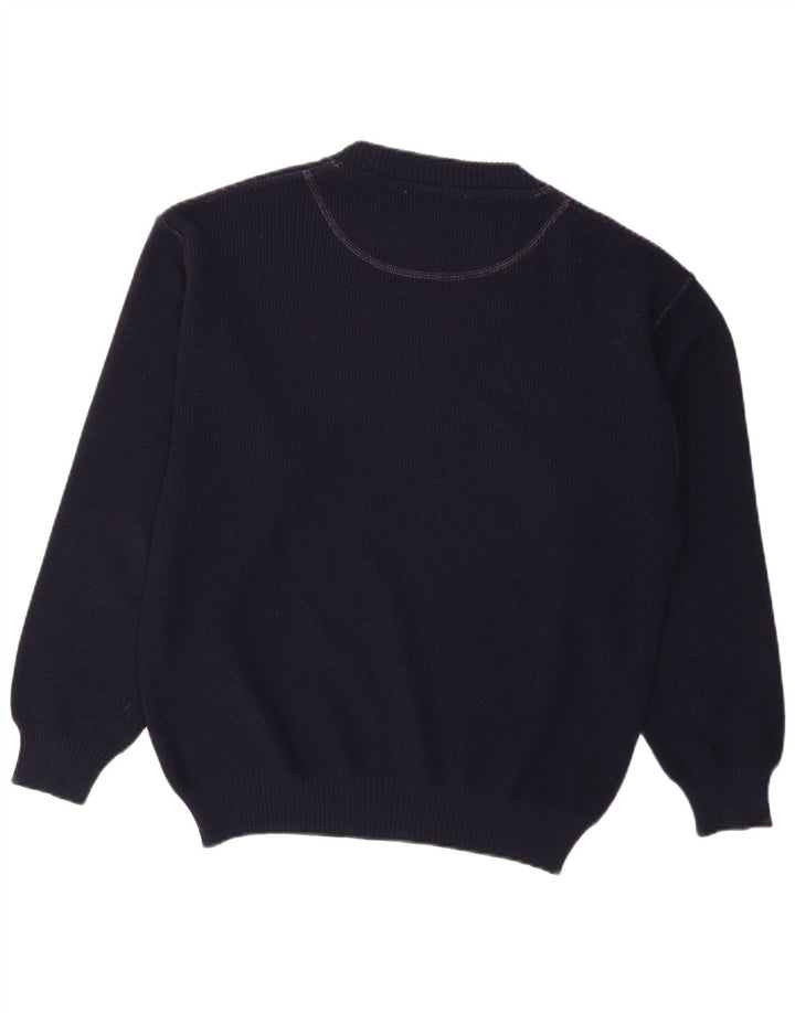 Explorer, muški džemper s okruglim izrezom IT 50 srednje tamnoplave vune