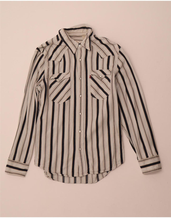 LEVI'S muška flanelska košulja na male bijele pruge