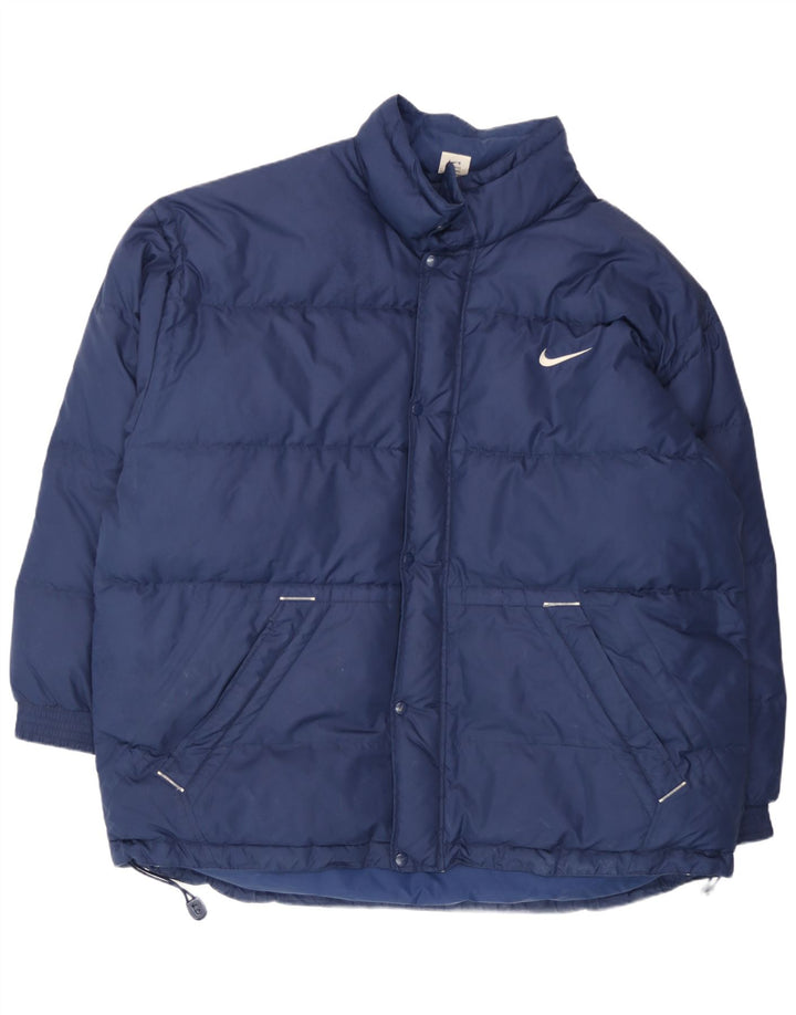 Nike muška podstavljena jakna UK 44 2XL tamnoplavi poliester