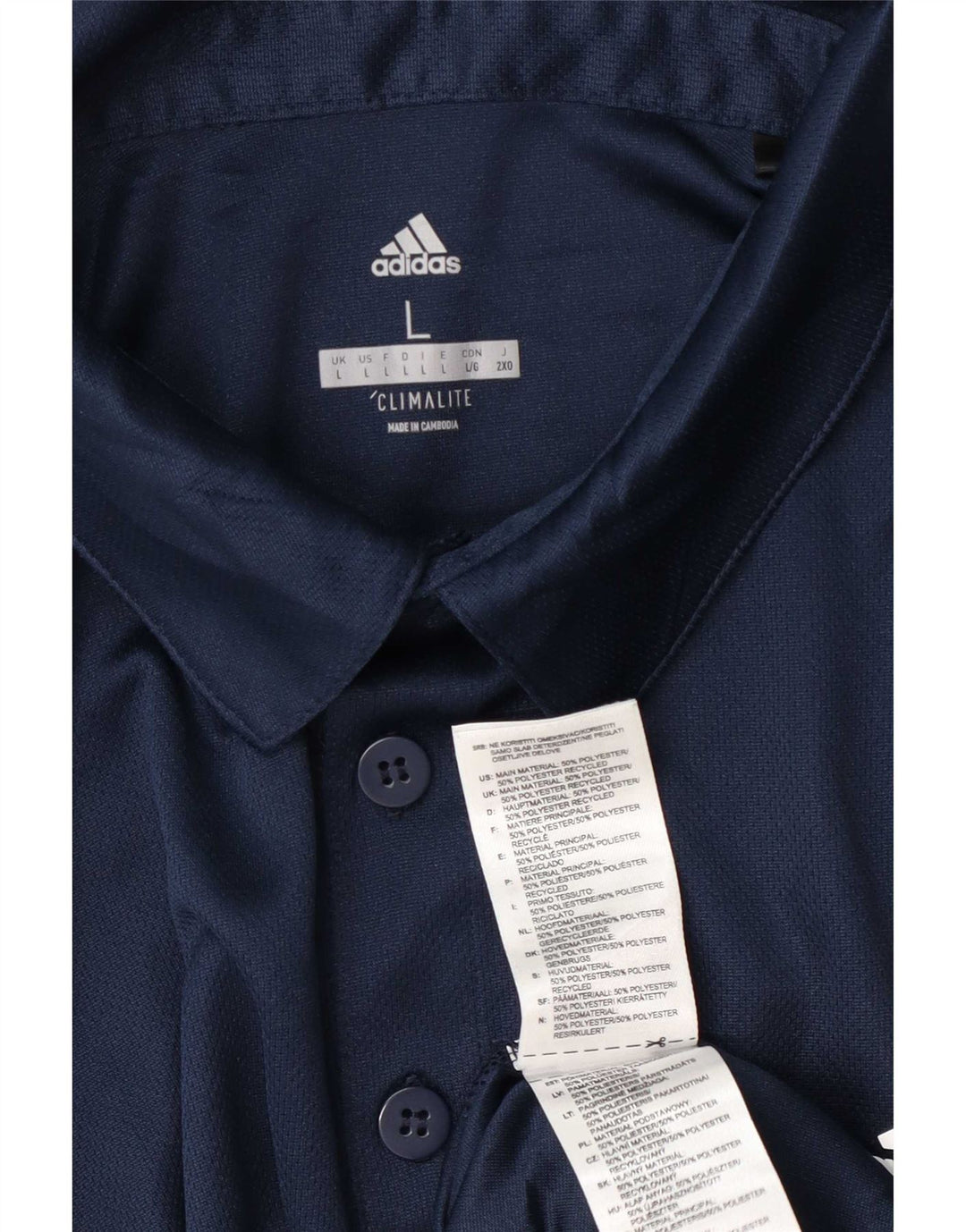 Adidas muška polo majica Climalite velika tamnoplava poliester