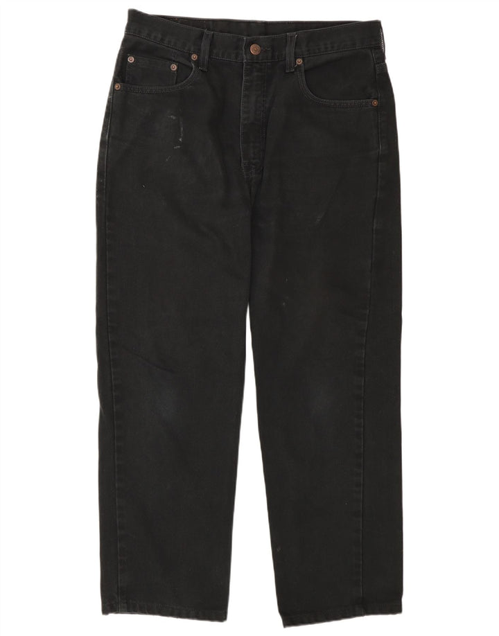 Levi's muške 504 skraćene traperice W33 L26 crni pamuk
