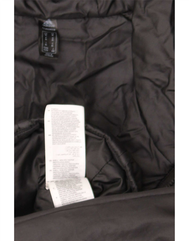 Adidas muška podstavljena jakna s kapuljačom UK 42 XL crni poliester