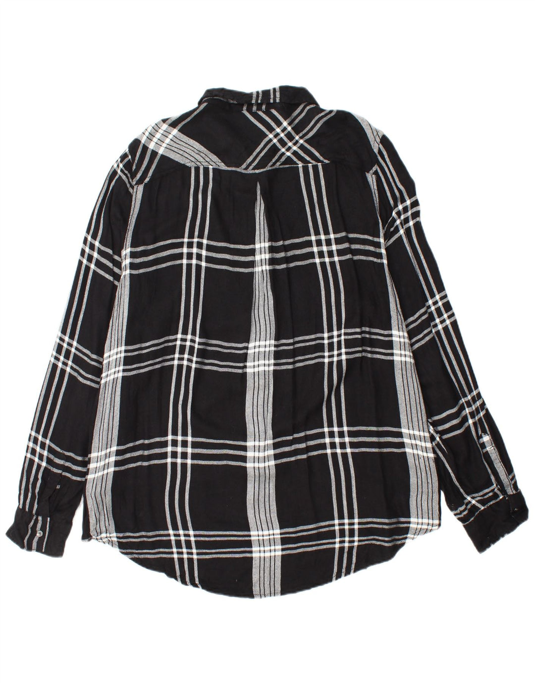 CALVIN KLEIN JEANS Ženska flanelska košulja UK 18 XL Crna karirana svila