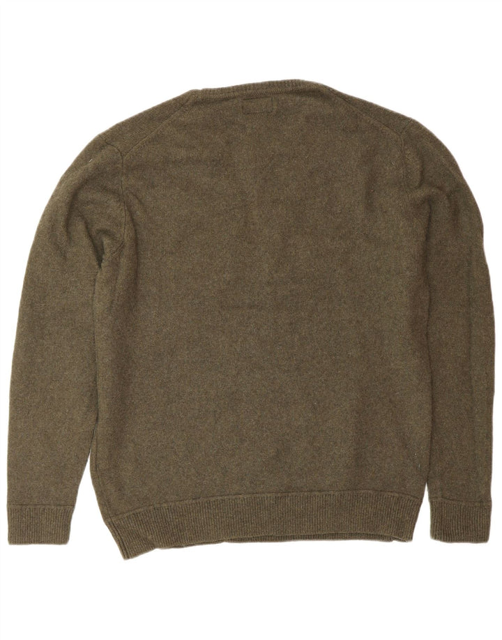 SUPERDRY ženski džemper s okruglim izrezom UK 20 2XL Zelena vunena