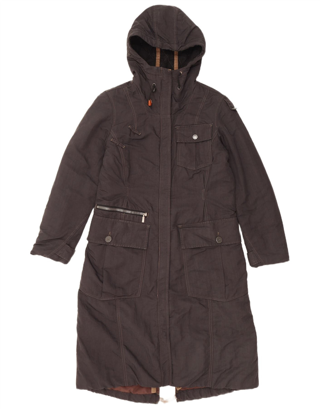 Murphy & Nye ženska prevelika parka jakna UK 10 Mala crna poliamidna
