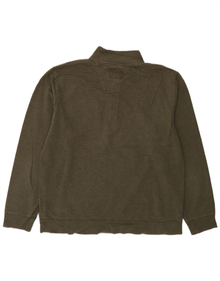 Brooks Brothers muška majica s izrezom s patentnim zatvaračem XL, kaki pamuk