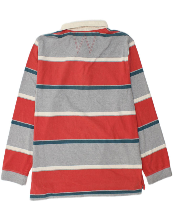 WEIRD FISH Muška ragbi polo majica dugih rukava 2XL na višebojne pruge