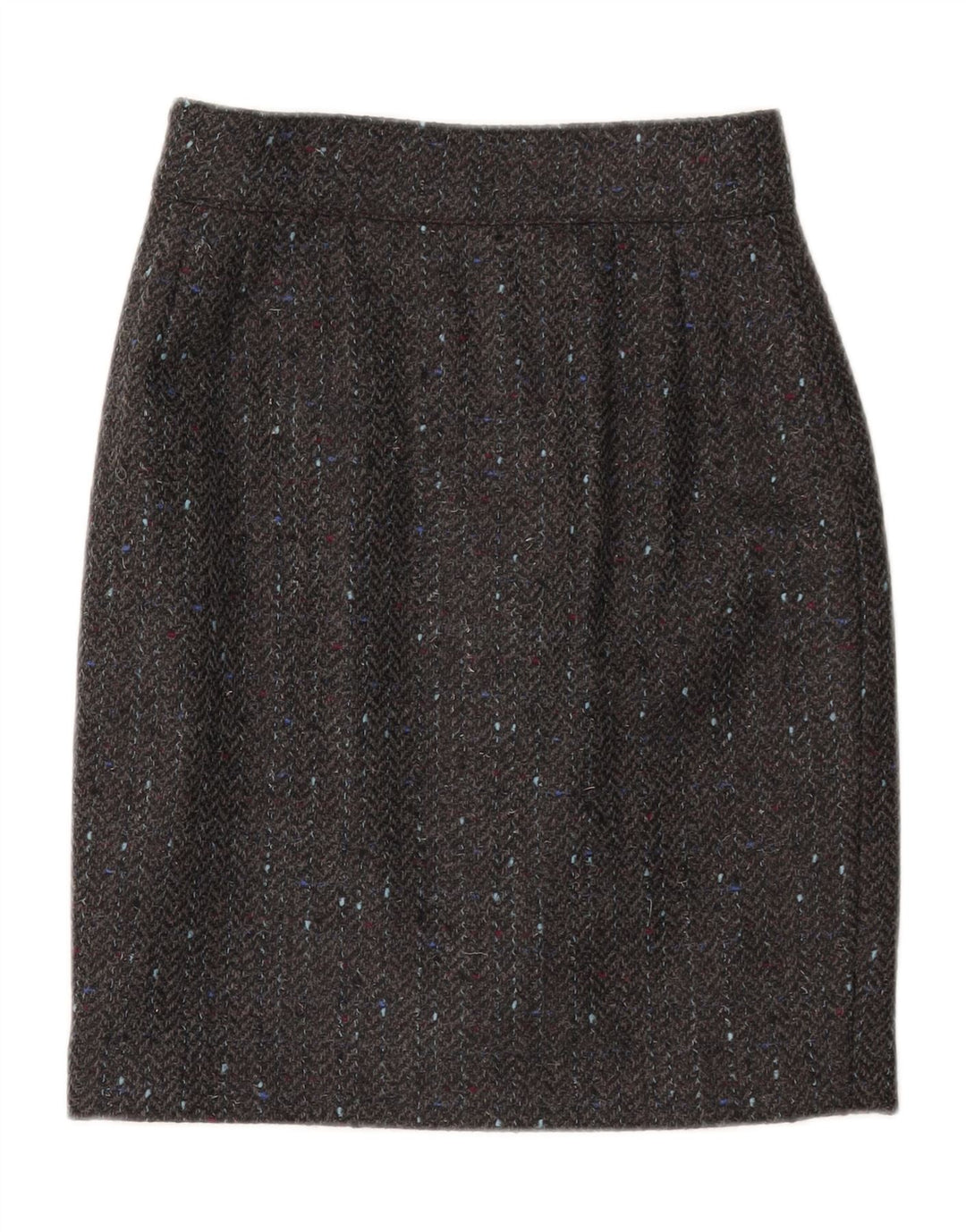VINTAGE Womens Pencil Skirt W40 2XL Grey Herringbone Vintage Vintage and Second-Hand Vintage from Messina Hembry 