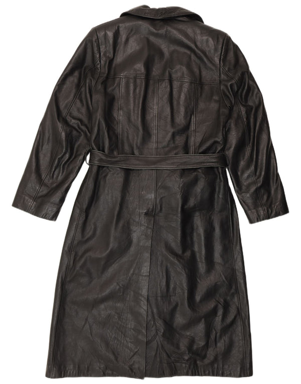 PASCUCCI muški kožni kaput s dvostrukim kopčanjem IT 50 veliki crni kožni