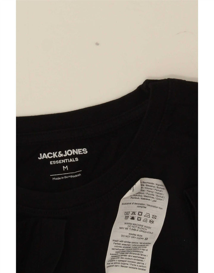 Jack & Jones muška majica kratkih rukava srednji crni pamuk