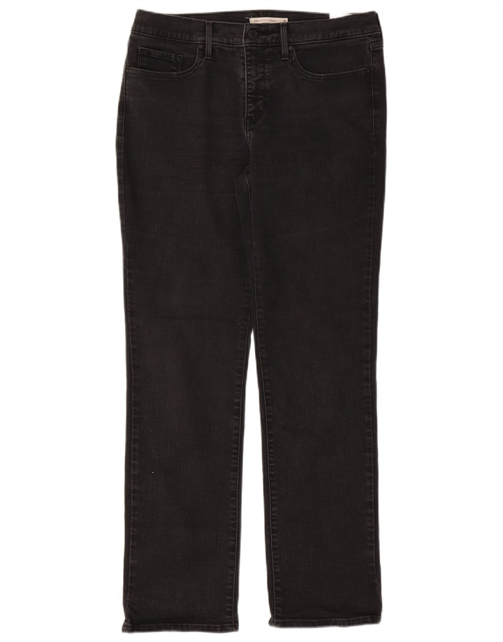 Levi's ženske ravne traperice W31 L32 crni pamuk