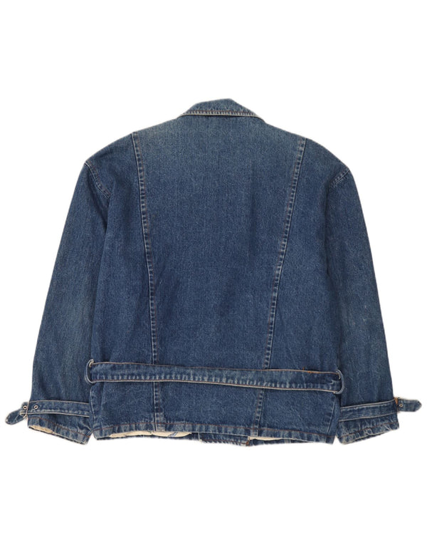 Vintage muška traper biciklistička jakna UK 40 Large Blue