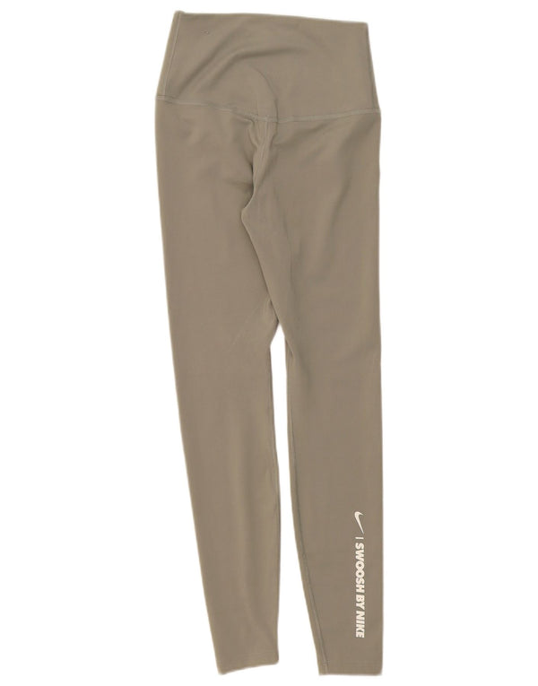 Nike Ženske Dri Fit grafičke tajice UK 6 XS Zeleni poliester