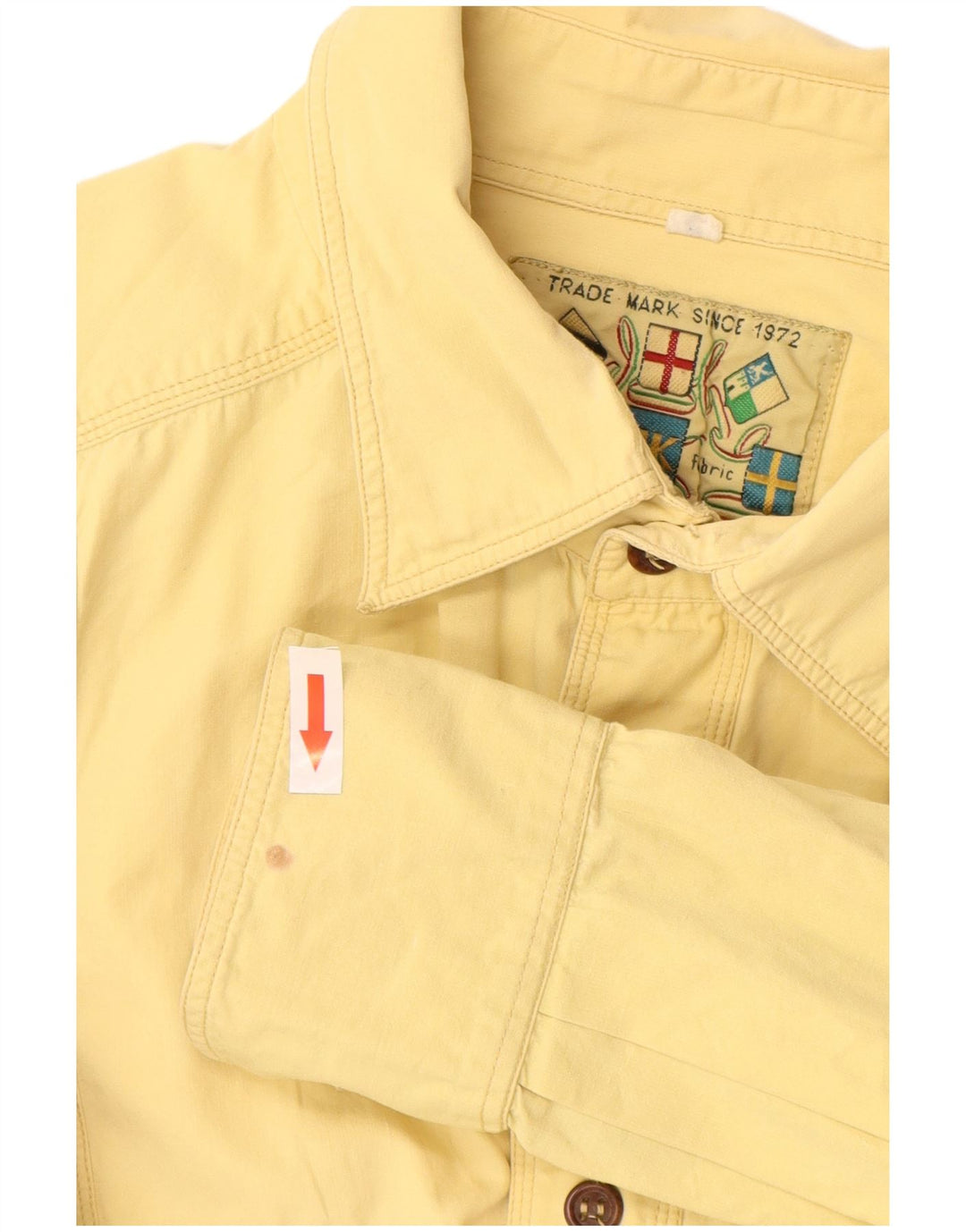 VINTAGE muška velika žuta košulja