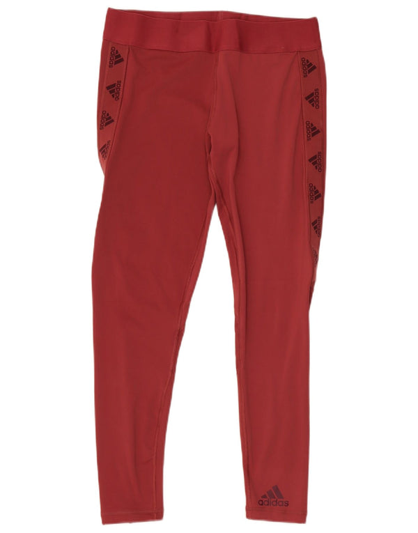 Adidas ženske Aeroready grafičke tajice UK 16/18 velike bordo sportske