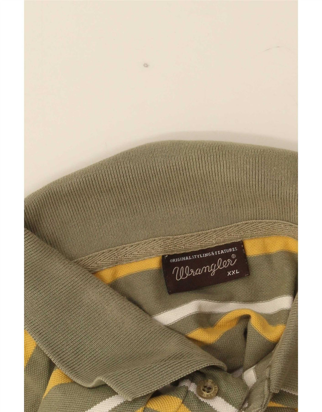 Wrangler muška polo majica 2XL kaki na pruge