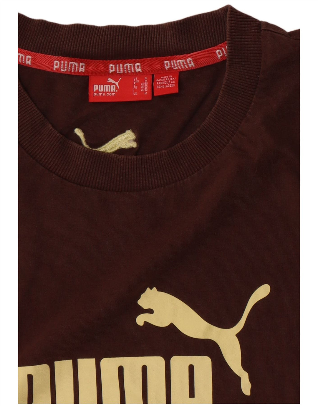 Puma muška majica s grafičkim motivima, srednje smeđa