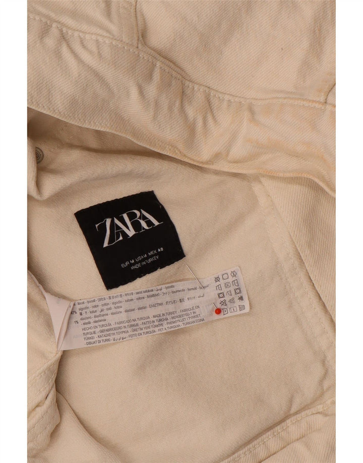 Zara muška traper jakna UK 38 srednje bež liocel