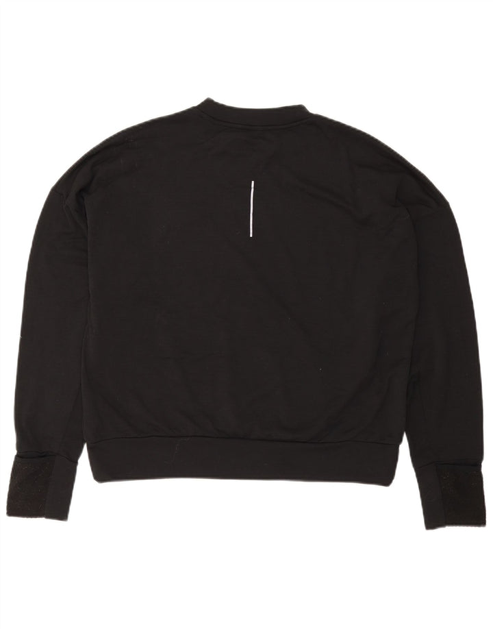 NIKE ženska majica s dugim rukavima za trčanje UK 10 mala crna od poliestera