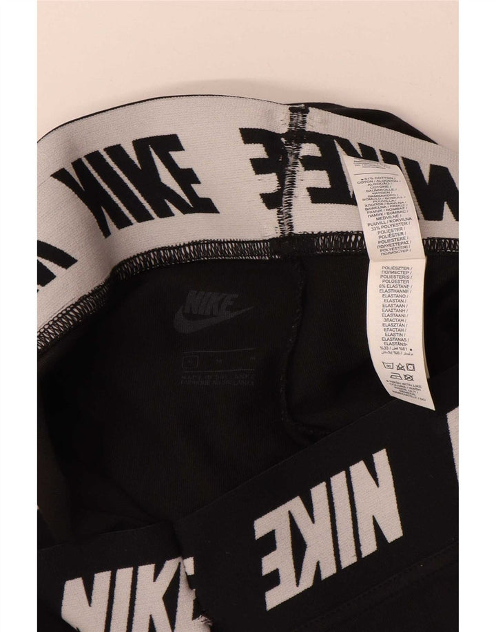 Nike ženske grafičke tajice UK 12 Srednje crni pamuk
