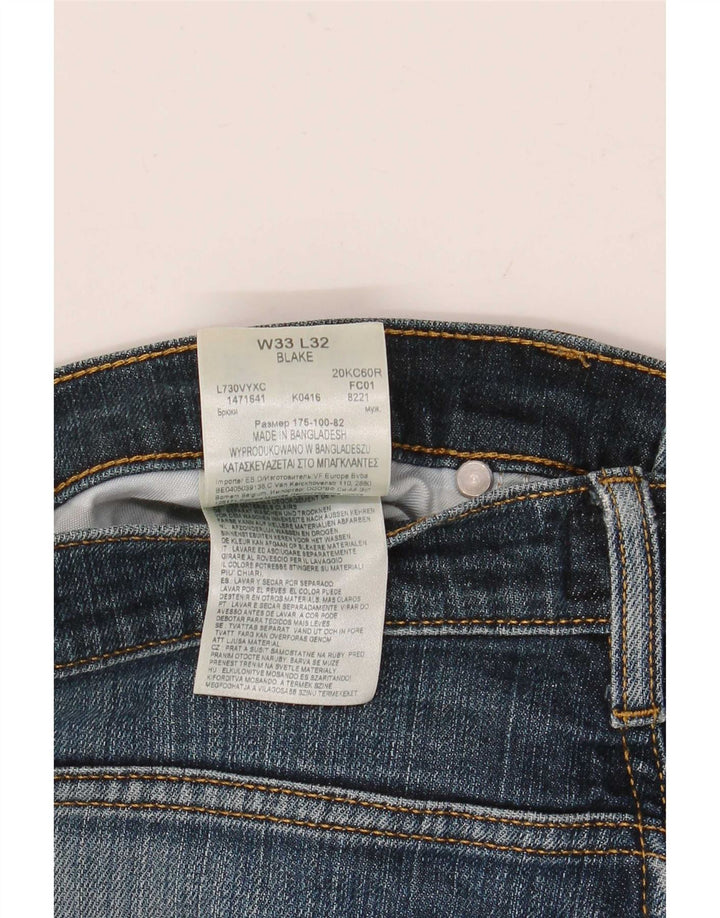 Lee Mens Blake Straight Jeans W33 L32 Plavi pamuk