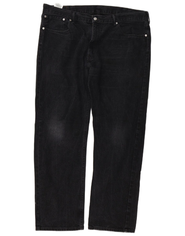 LEVI'S muške 505 ravne traperice W40 L32 crni pamuk