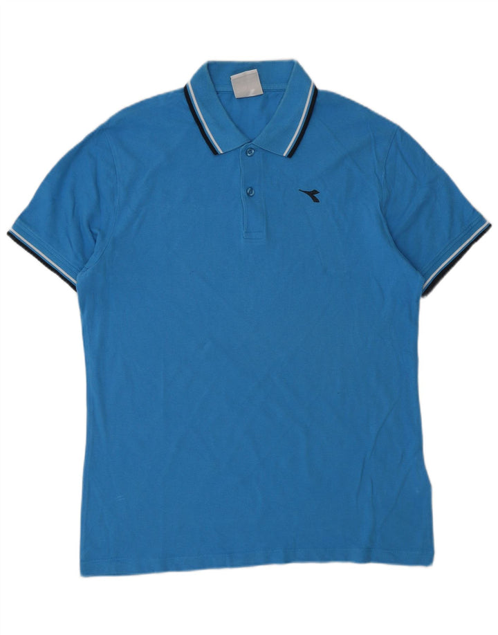 Diadora muška polo majica srednje plavi pamuk