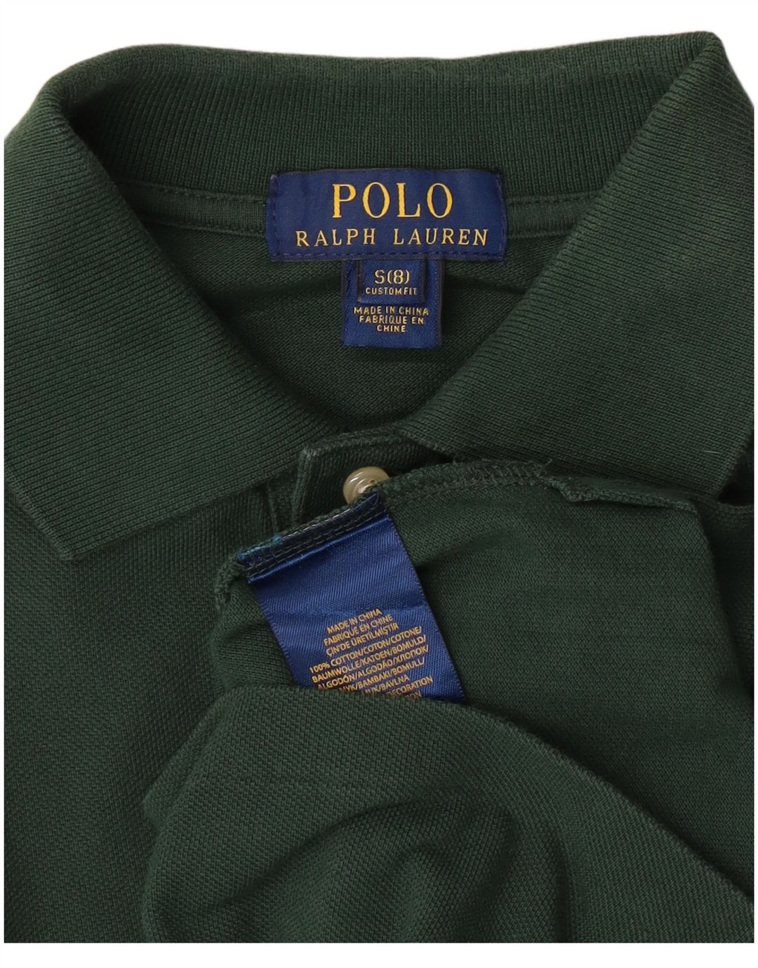 POLO RALPH LAUREN Polo majica prilagođenog kroja za dječake 7-8 godina, zelena