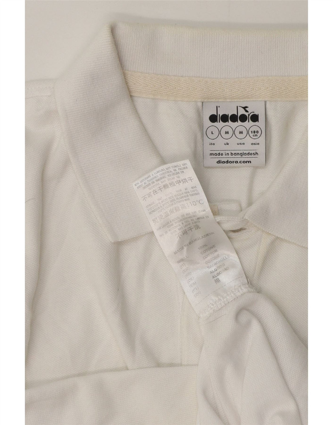 Diadora muška polo majica Srednje bijeli pamuk