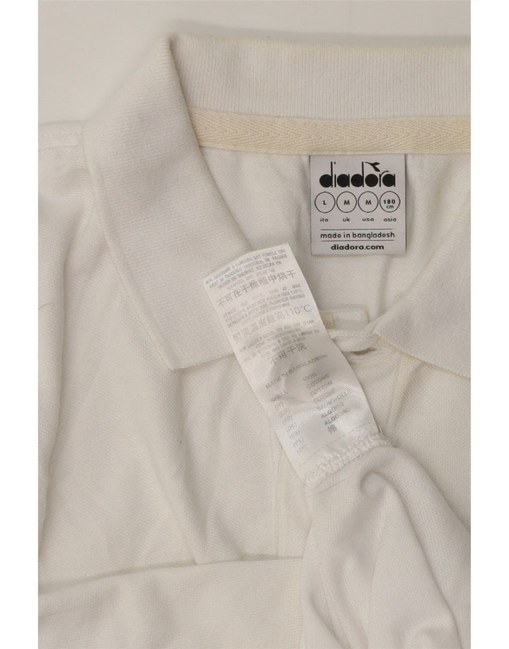 Diadora muška polo majica Srednje bijeli pamuk