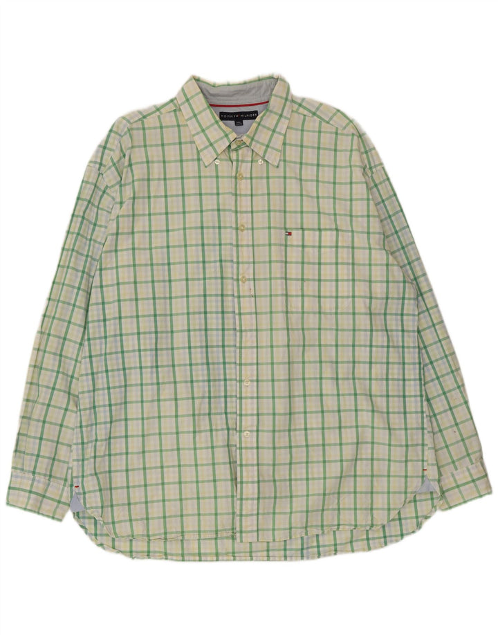 Tommy Hilfiger muška košulja 2XL zeleni karirani pamuk