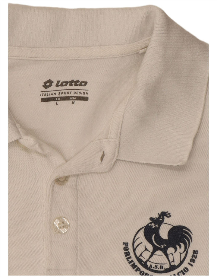 Lotto muška polo majica srednje bijele boje