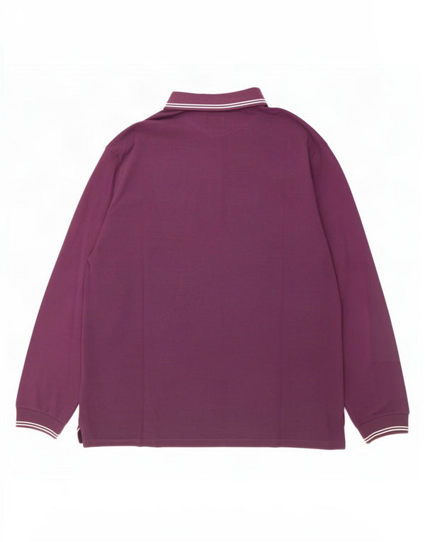 Champion muška polo majica dugih rukava Easy Fit 2XL ljubičasta