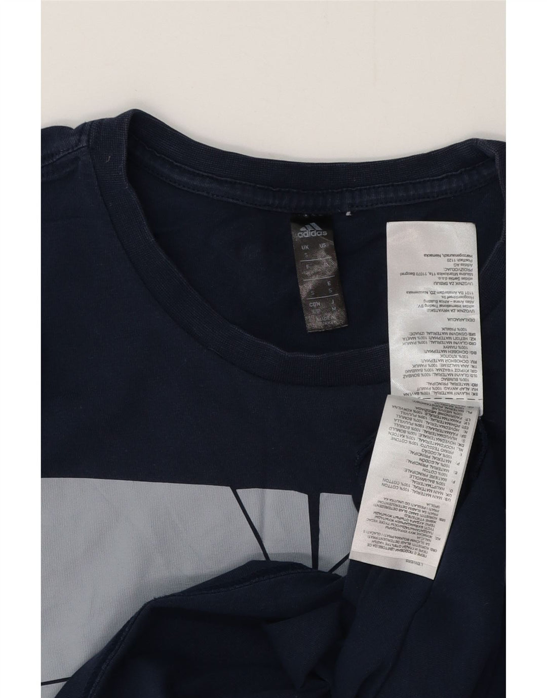 ADIDAS muška majica kratkih rukava s grafičkim motivima, mala tamnoplava pamuk