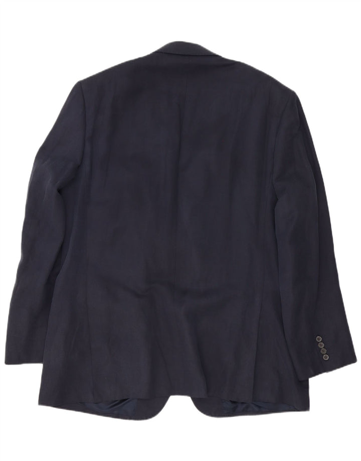Marks & Spencer muški sako sa 2 gumba UK 46 XL tamnoplava svila