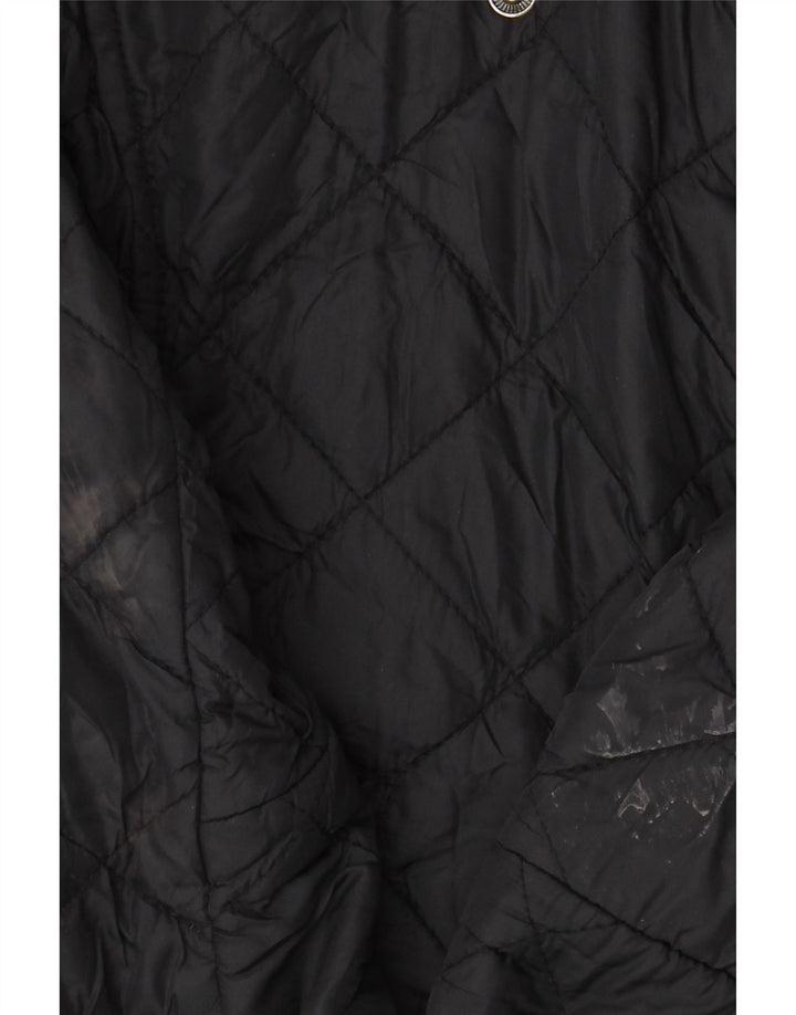LEE Womens Quilted Jacket UK 14 Large Black Polyamide Vintage Lee and Second-Hand Lee from Messina Hembry 