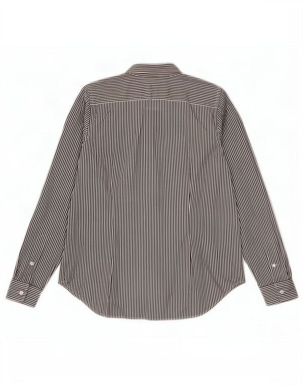 Ženska uska košulja Ralph Lauren US 14 XL, pamuk u smeđe pruge