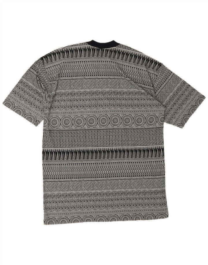 Kenzo muška majica kratkih rukava s apstraktnim uzorkom 2XL sivi geometrijski dizajnerski pamuk