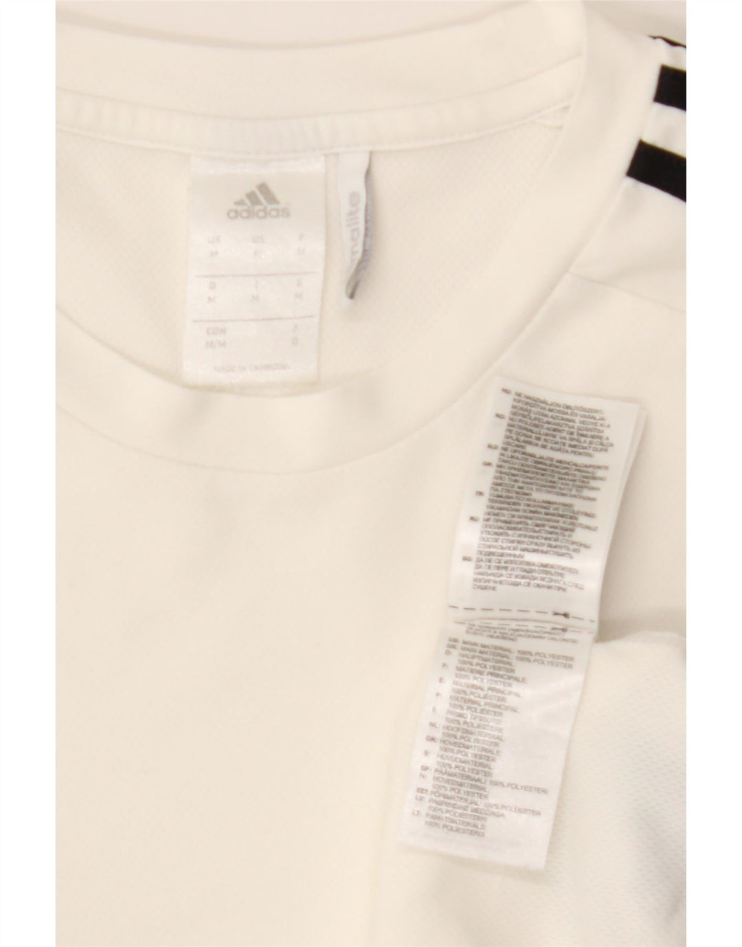 ADIDAS muška Climalite majica kratkih rukava srednje bijele boje od poliestera