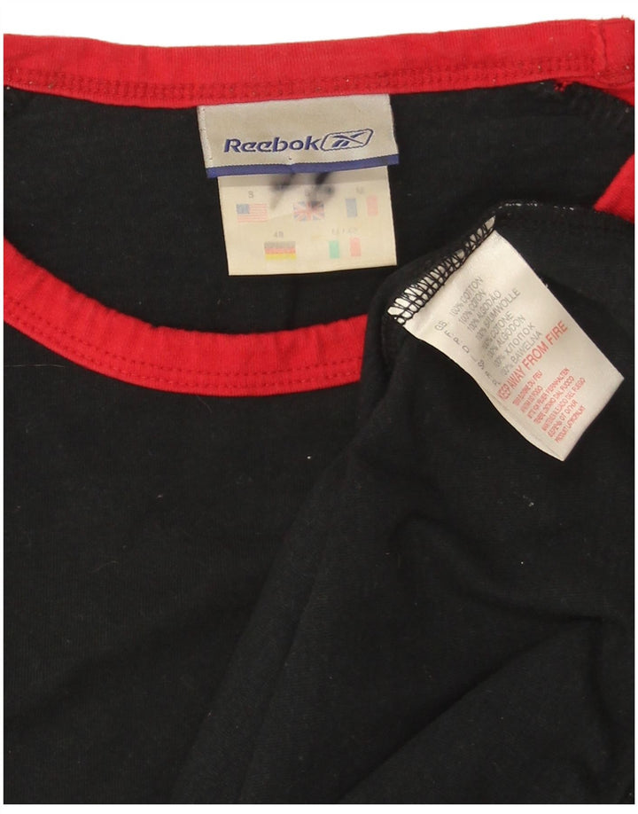 Reebok muška majica kratkih rukava, mali crni pamuk u boji